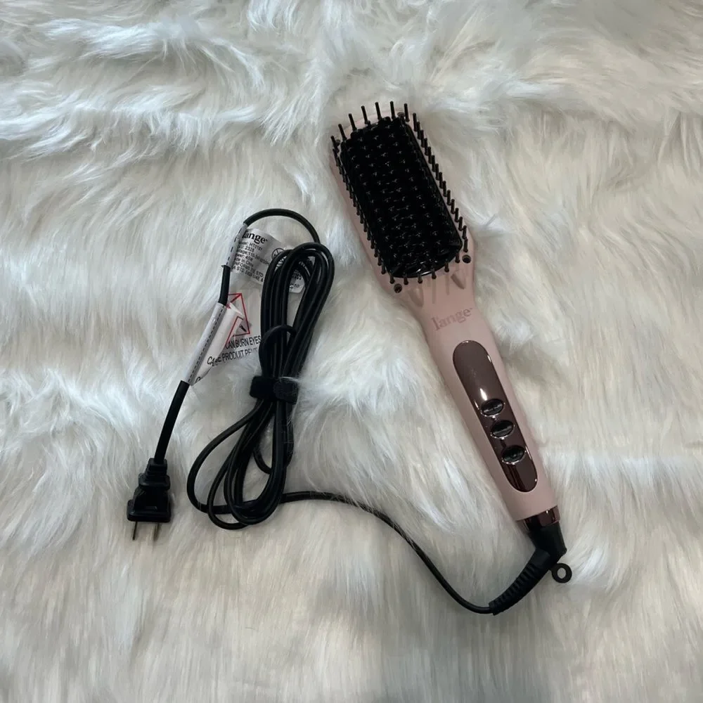 L'ange Pink Le Vite Ceramic Straightening Brush
